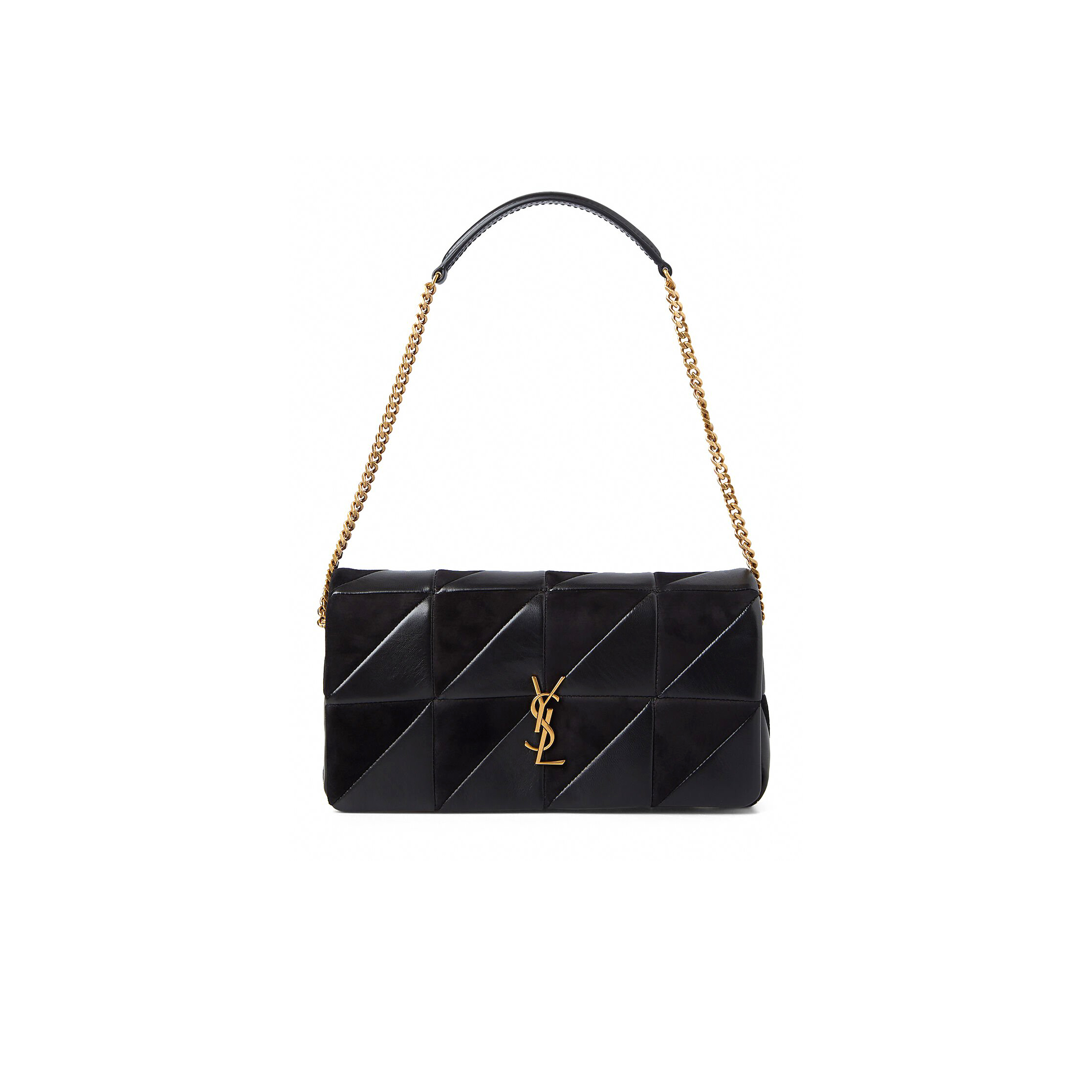YSL JAMIE MEDIUM IN QUILTED LAMBSKIN AND SUEDE 515821COPP71000 (25*15*7.5cm)